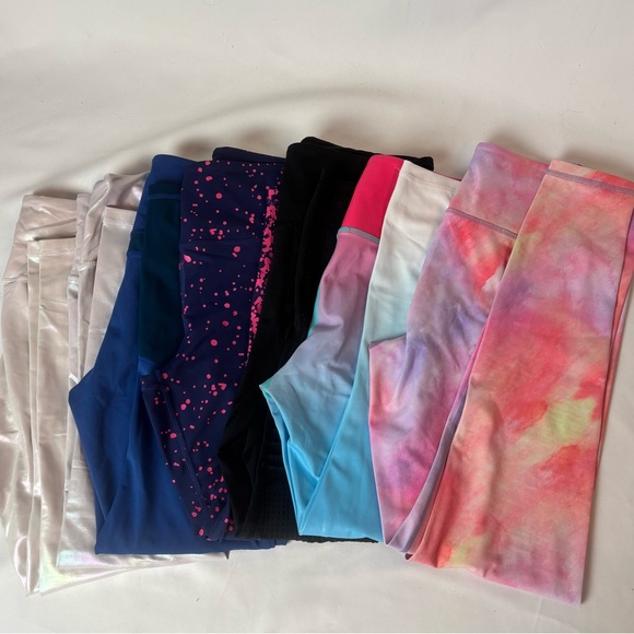 Zyia Active Pants - Lot Of 7 Zyia Leggings Women’s 6-8 And 8-10 Ankle Cropped Yoga Fitness Athletic